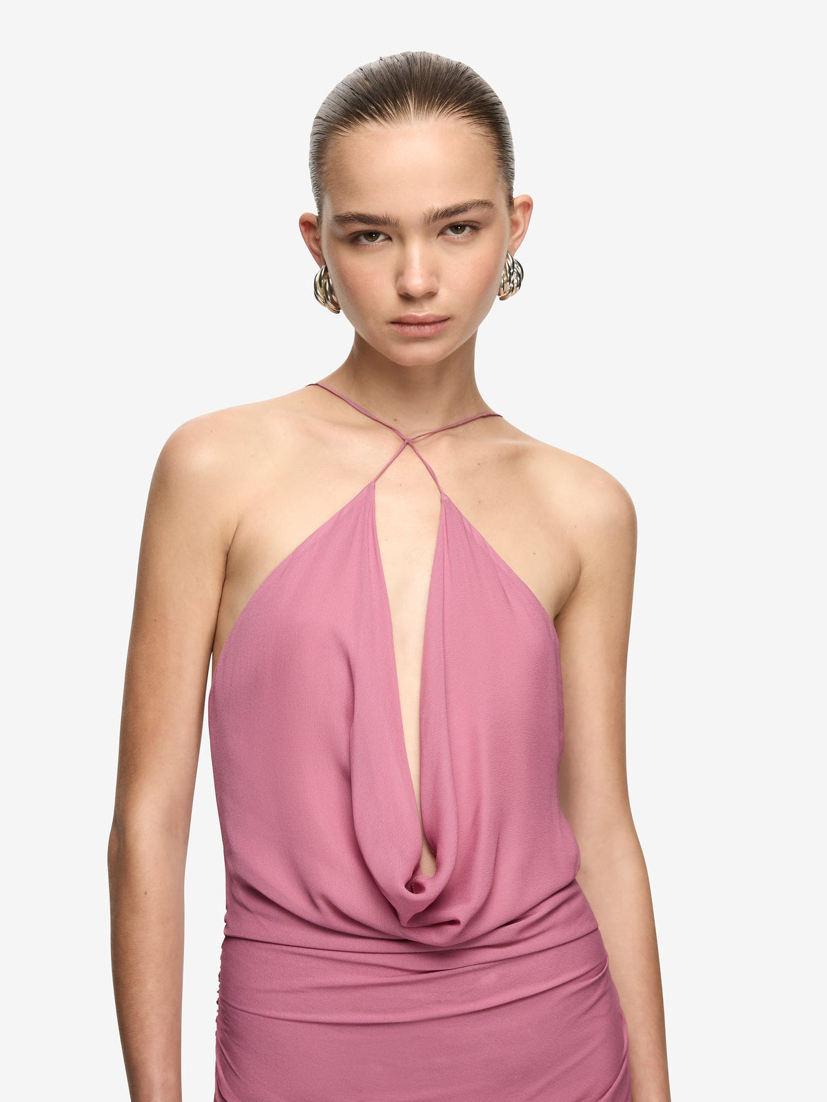 Celia Keyhole Maxi Dress ORCHID PINK 3