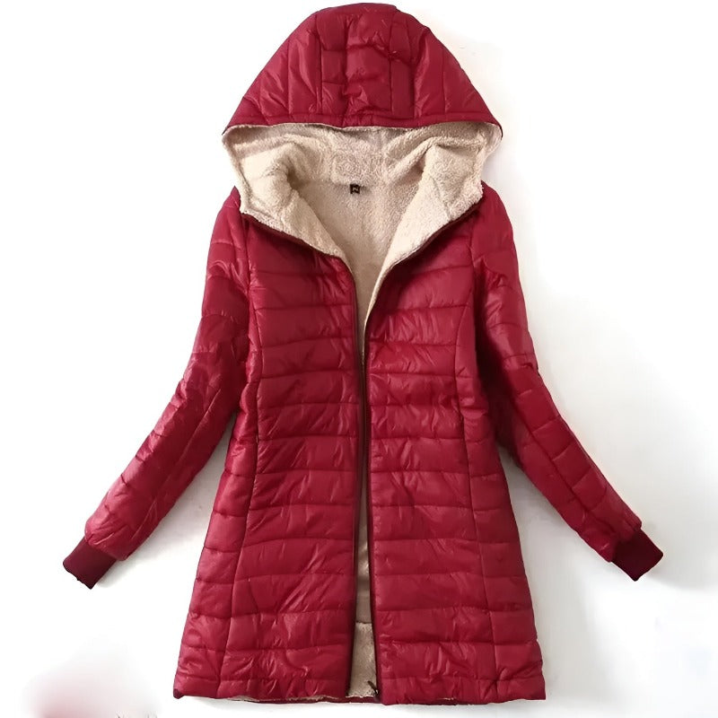 Lola Quilted Puffer Coat Blue 6