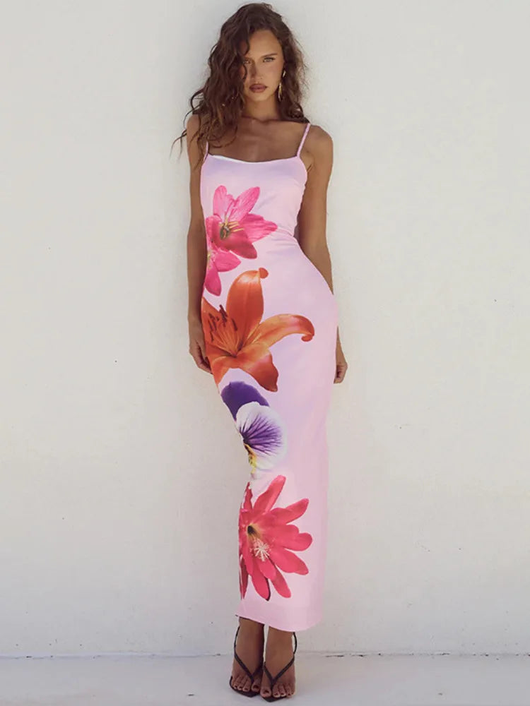 Ginevra Satin Midi Dress Multi 16