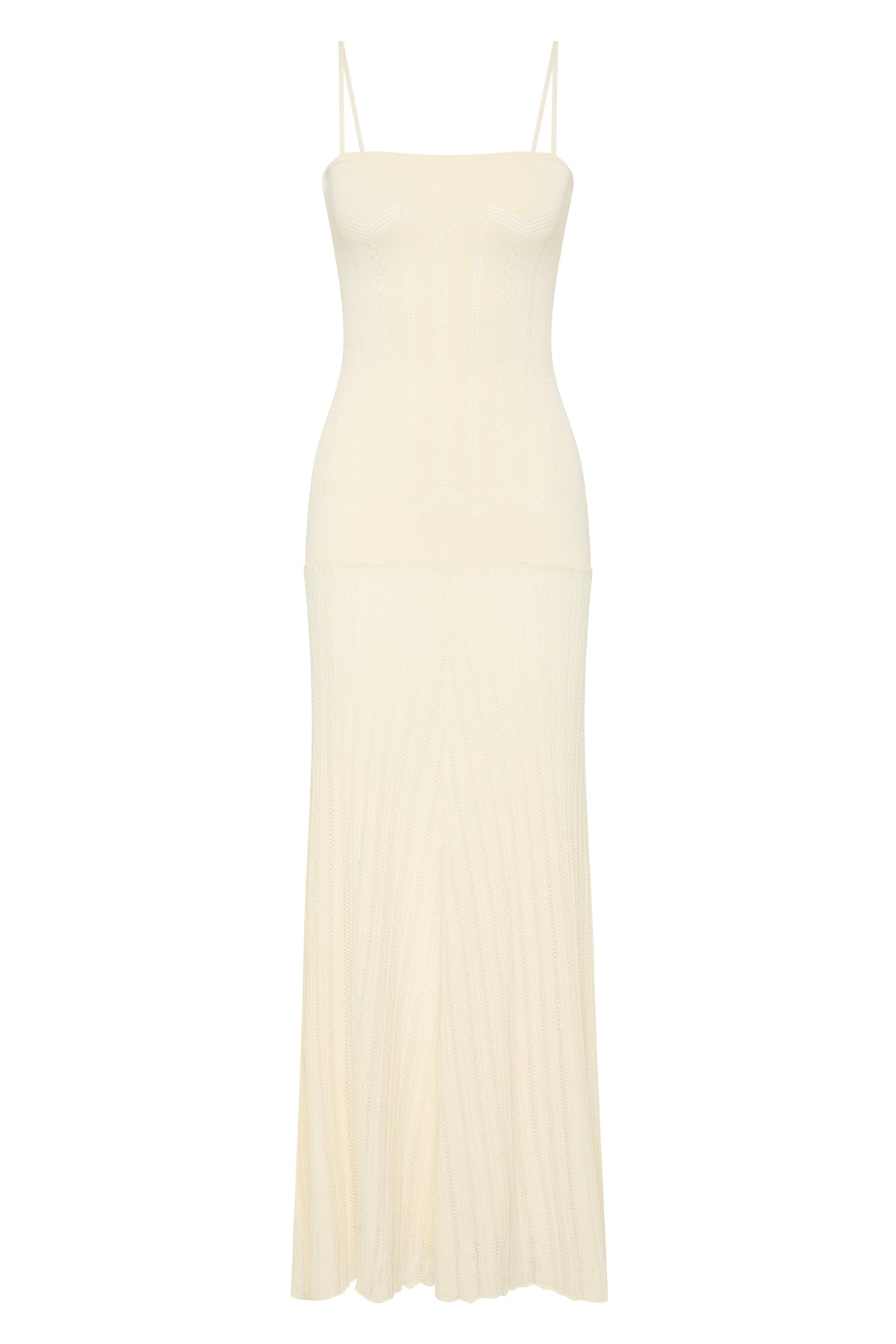 Irene Pointelle Maxi Dress White 7