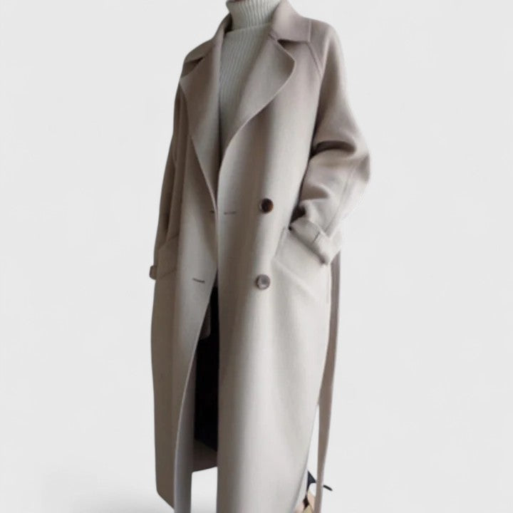Maeve Wool Blend Coat Beige 4