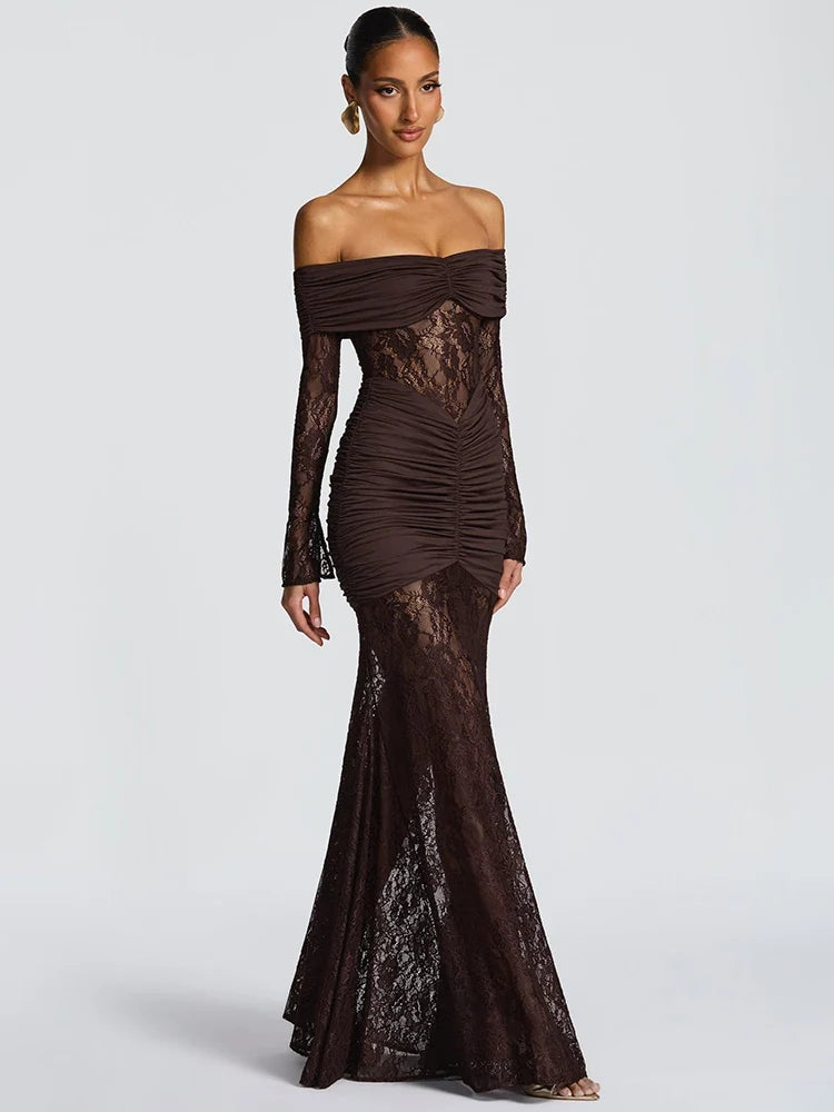 Celestine Sheer Strapless Maxi Dress Yellow 3