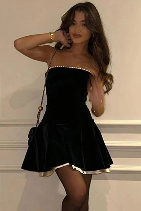 Celeste Lace-Up Off-Shoulder Mini Dress Shoulder Mini Dress 2