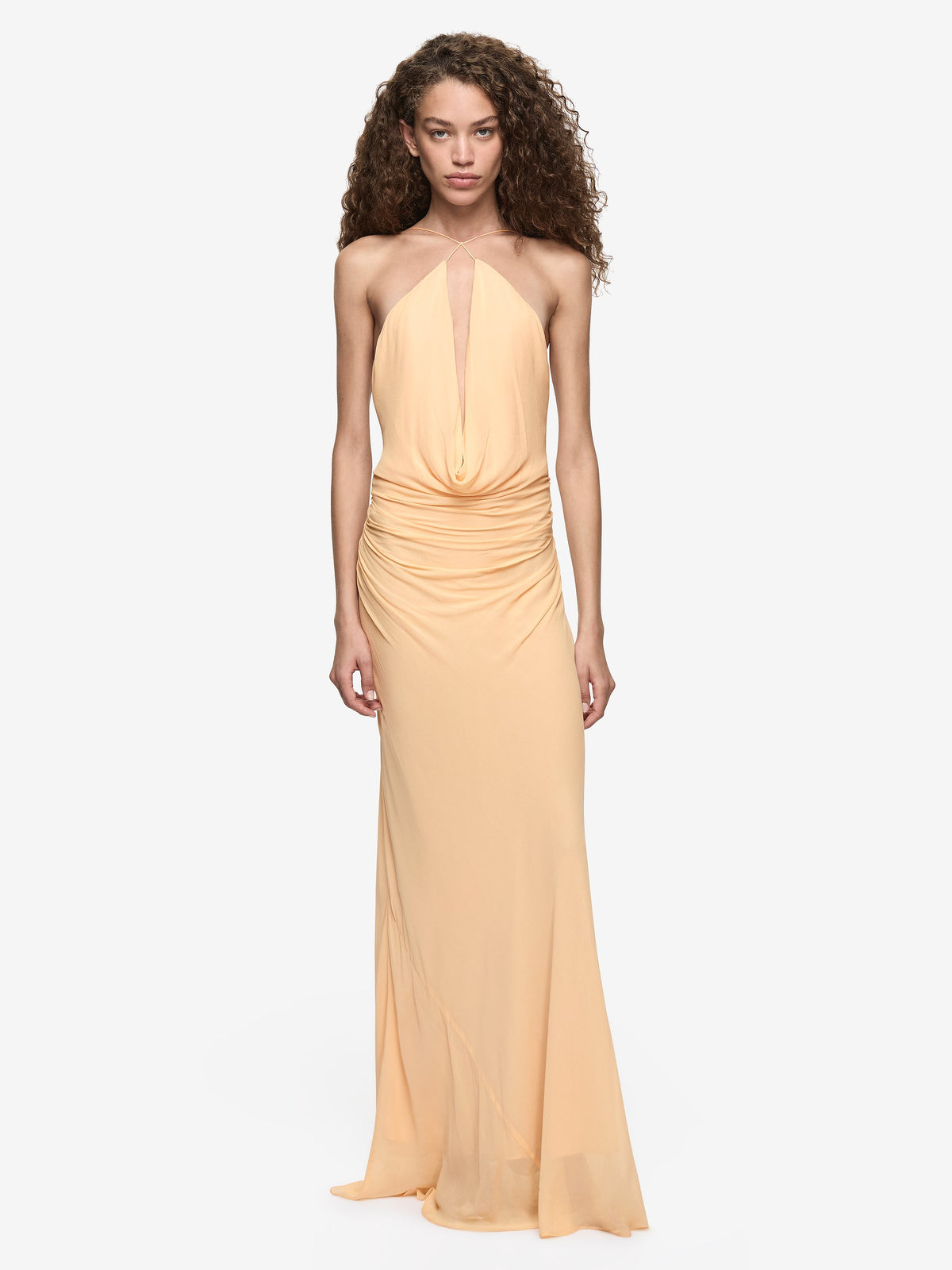 Celia Keyhole Maxi Dress SHERBET 1