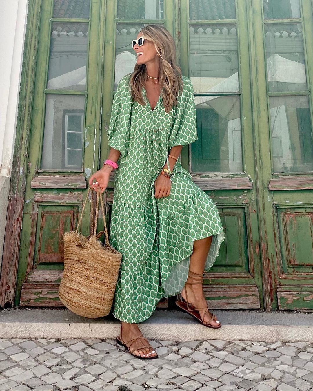 Bohemia Linen Midi Dress Multi 6