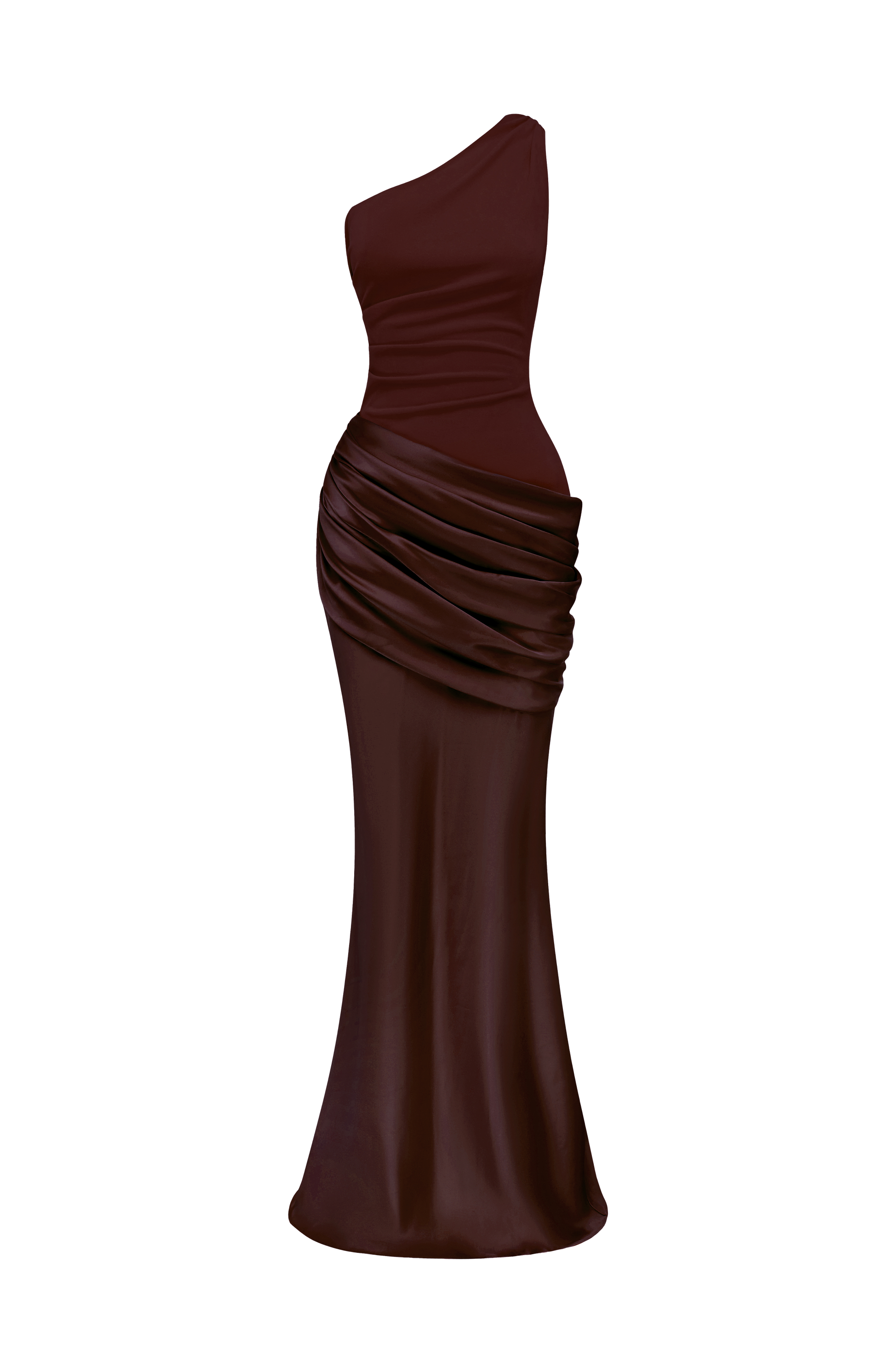 Sadona Maxi Dress in Black Plum Brown 8
