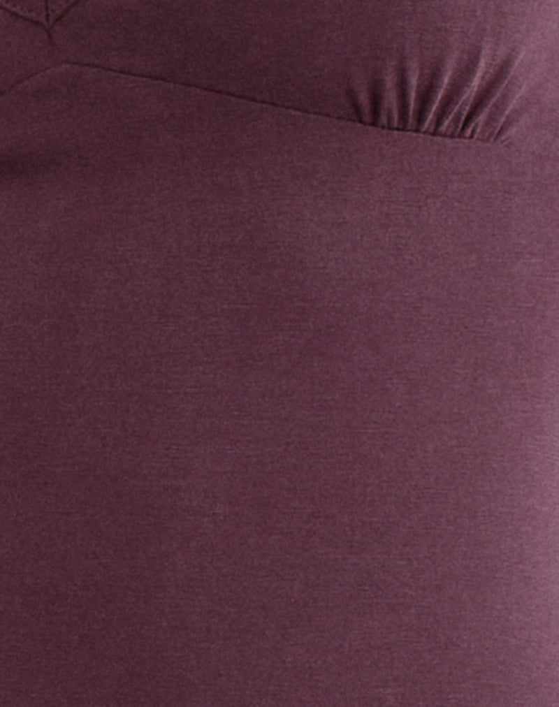 Sanyu Cupro Plunge Maxi Dress Cupro Deep Purple 6