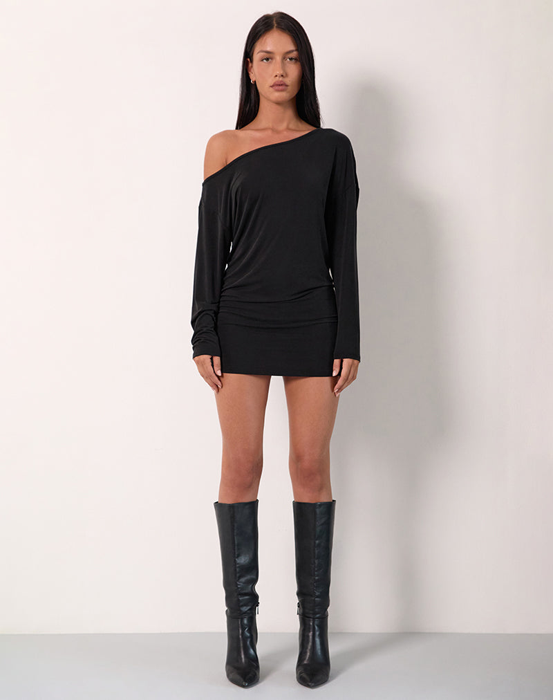 Shelisa Slouchy Mini Dress Black 5