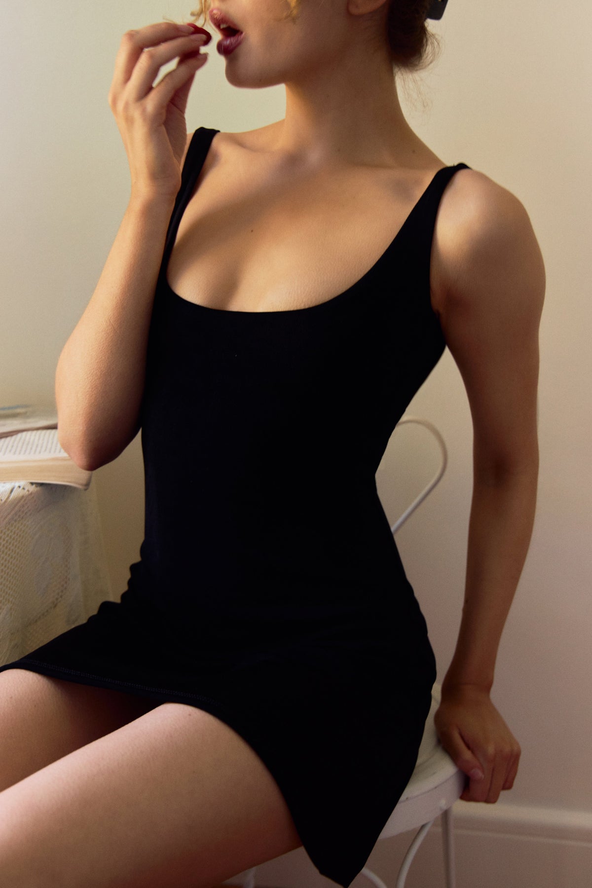 Diana A-Line Midi Dress in Noir Multi 6