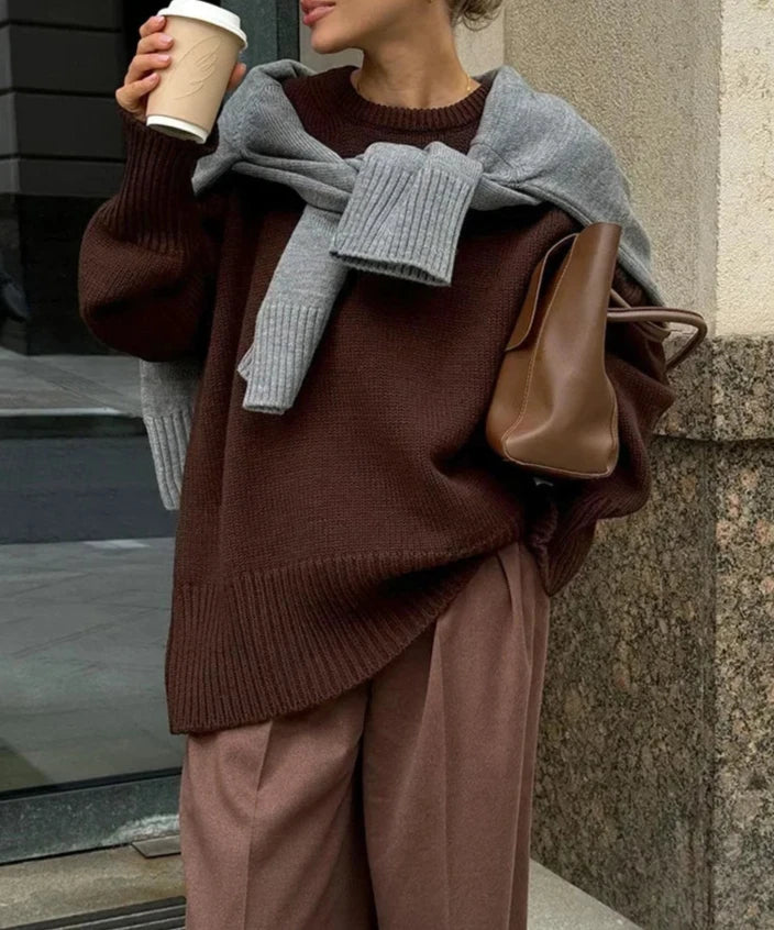 Emma Knit Sweater Caramel 3