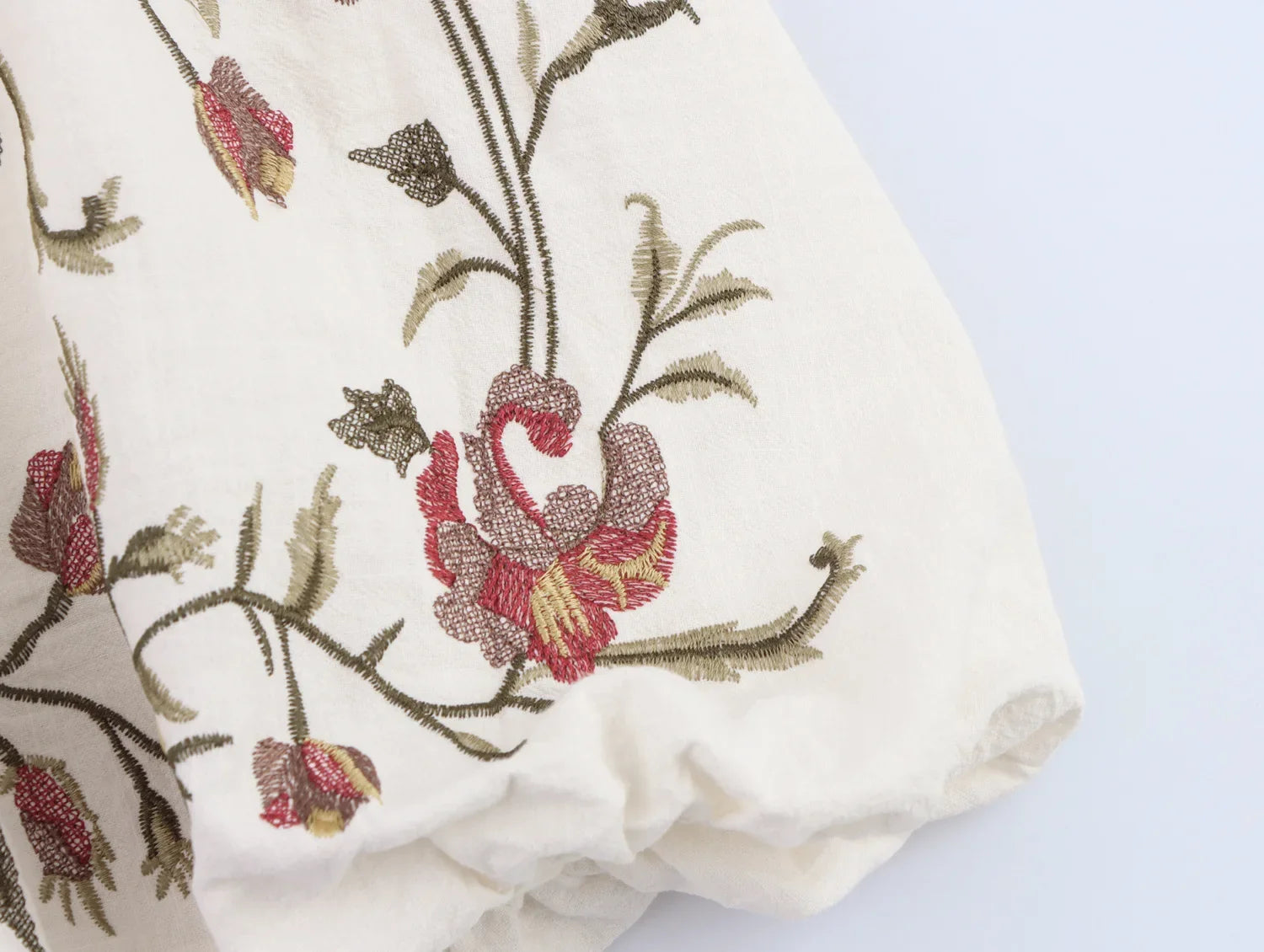 Vivienne Cotton Embroidered Mini Dress Embroidery 5