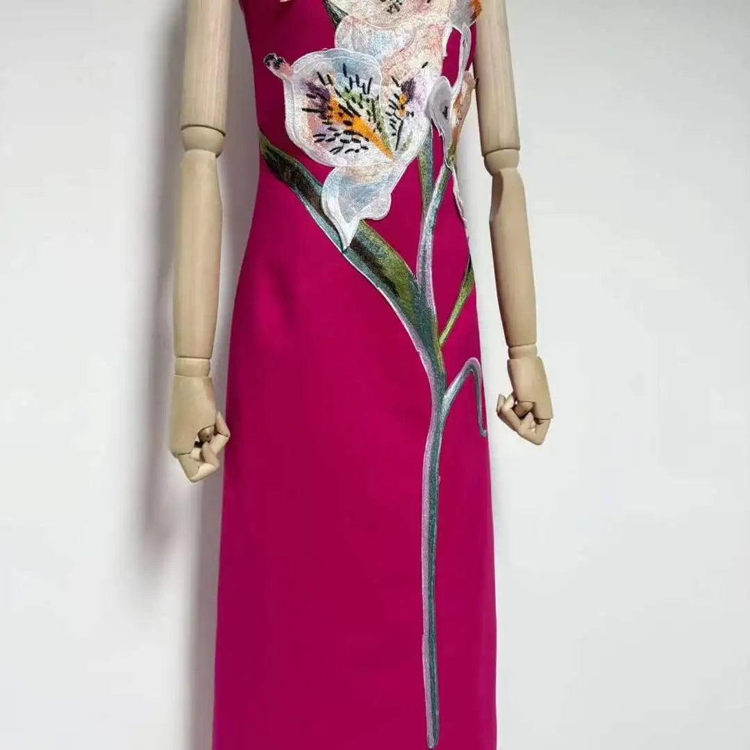 Margot Off-Shoulder Maxi Dress Red 4