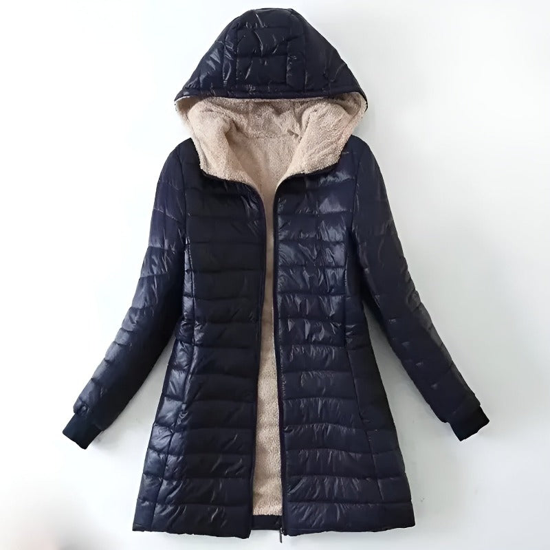Lola Quilted Puffer Coat Grey 5
