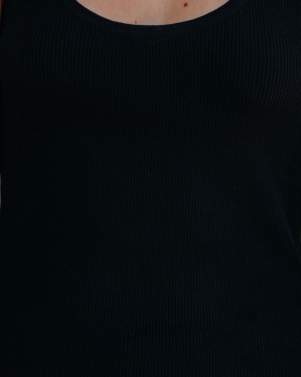 Sharon Ribbed Knit Tank Black 4