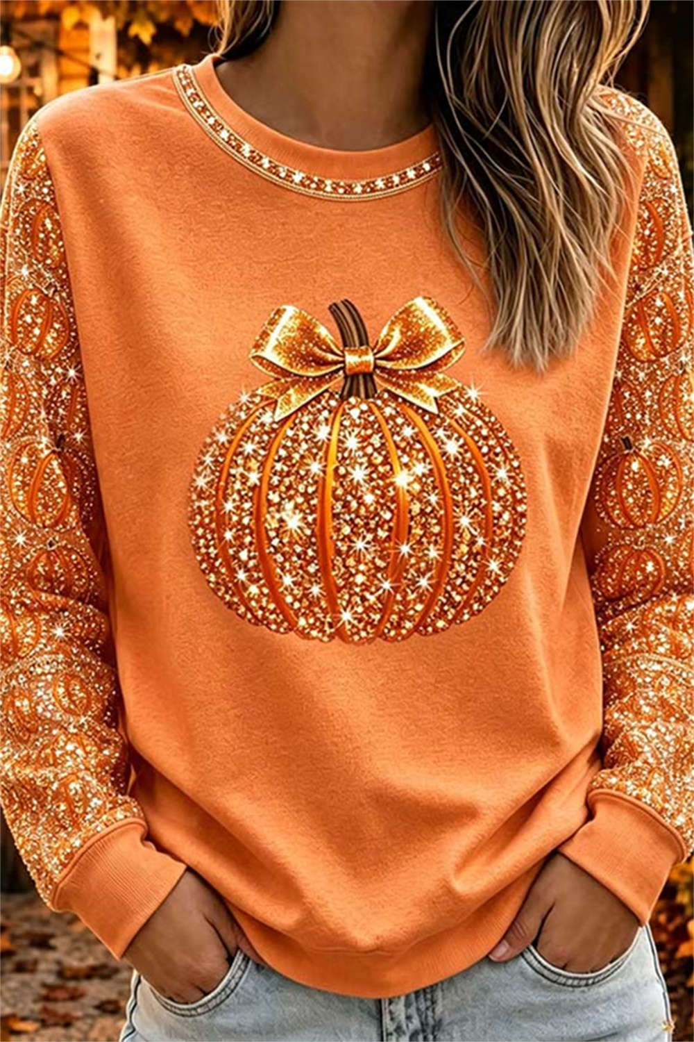 Margot Pumpkin Print Mini Dress Orange 1