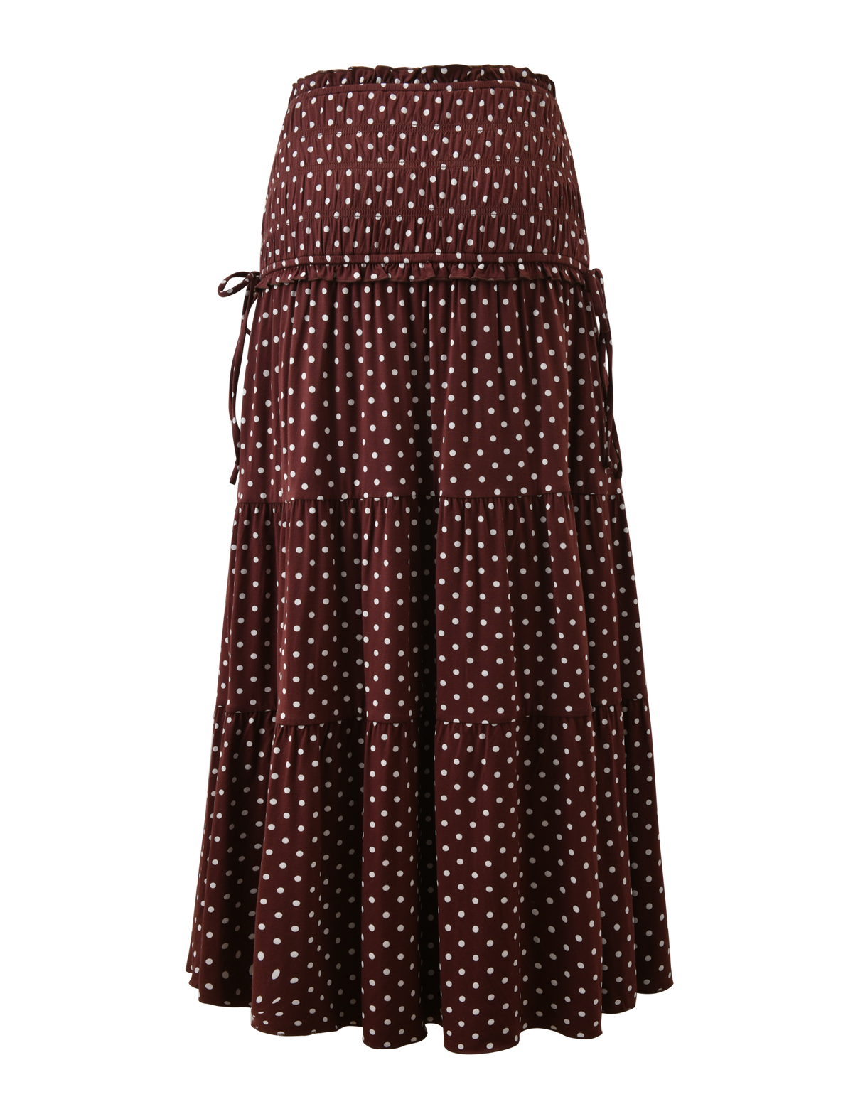Denali Maxi Skirt in Brown Dot BROWN DOT 10