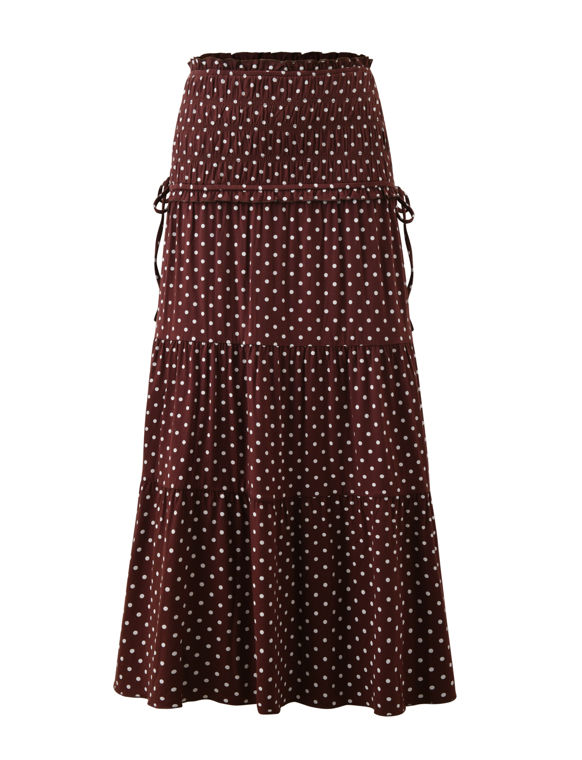 Denali Maxi Skirt in Brown Dot BROWN DOT 9