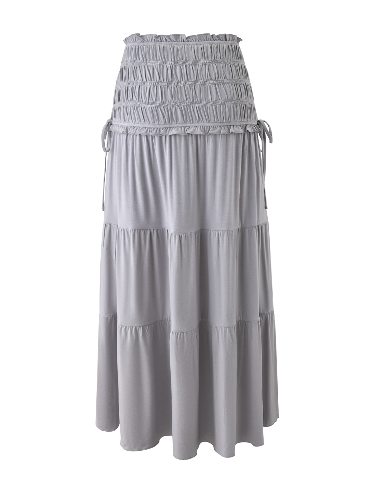 Denali Maxi Skirt in Brown Dot DOVE GREY 8