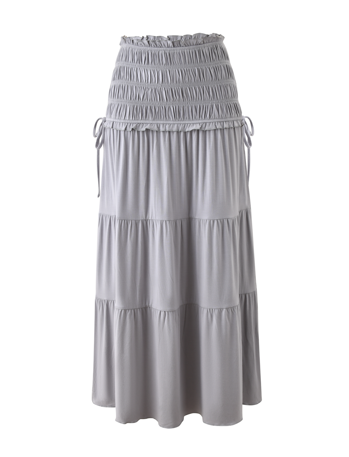 Denali Maxi Skirt in Brown Dot DOVE GREY 7