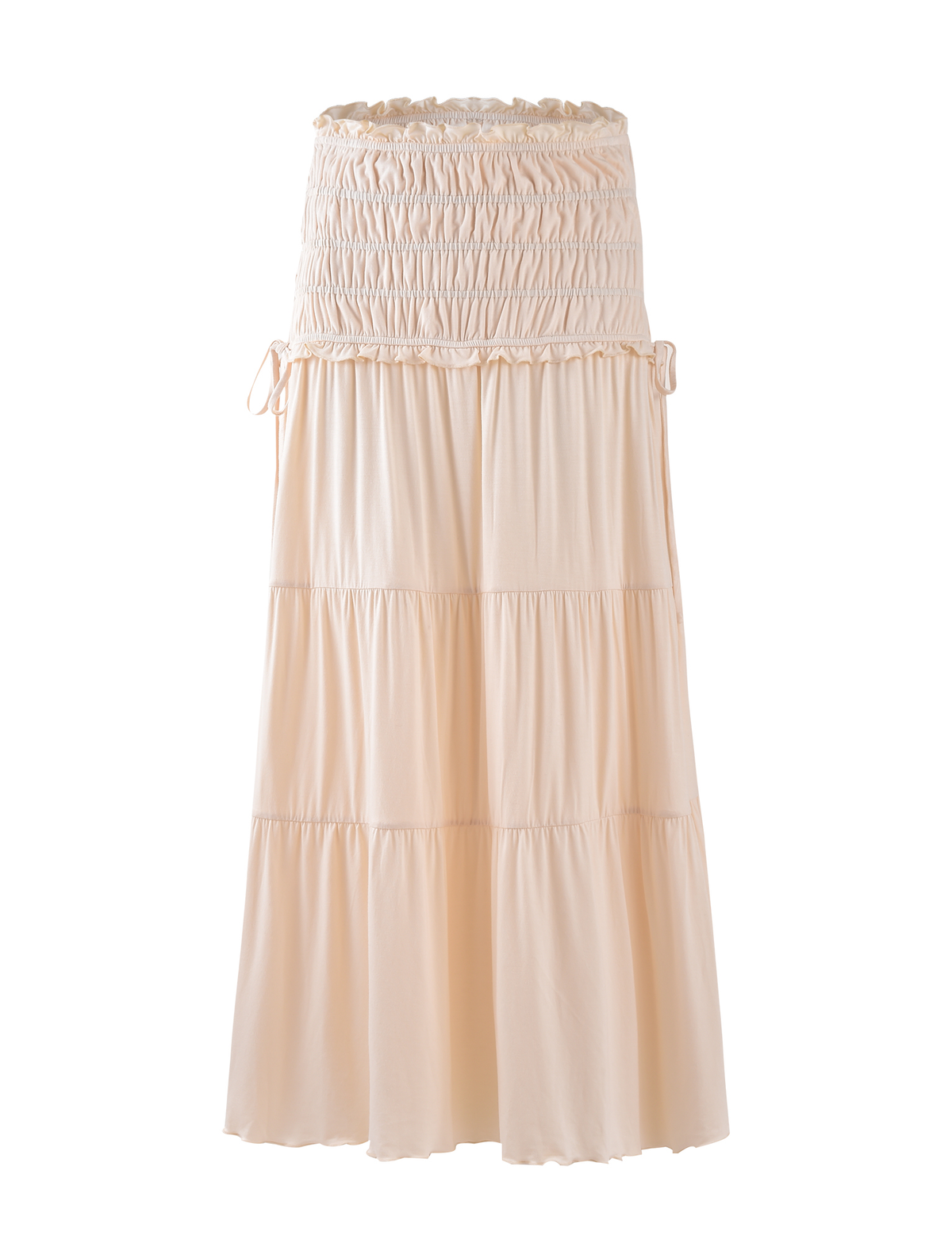 Denali Maxi Skirt in Brown Dot NEUTRAL : BONE 7
