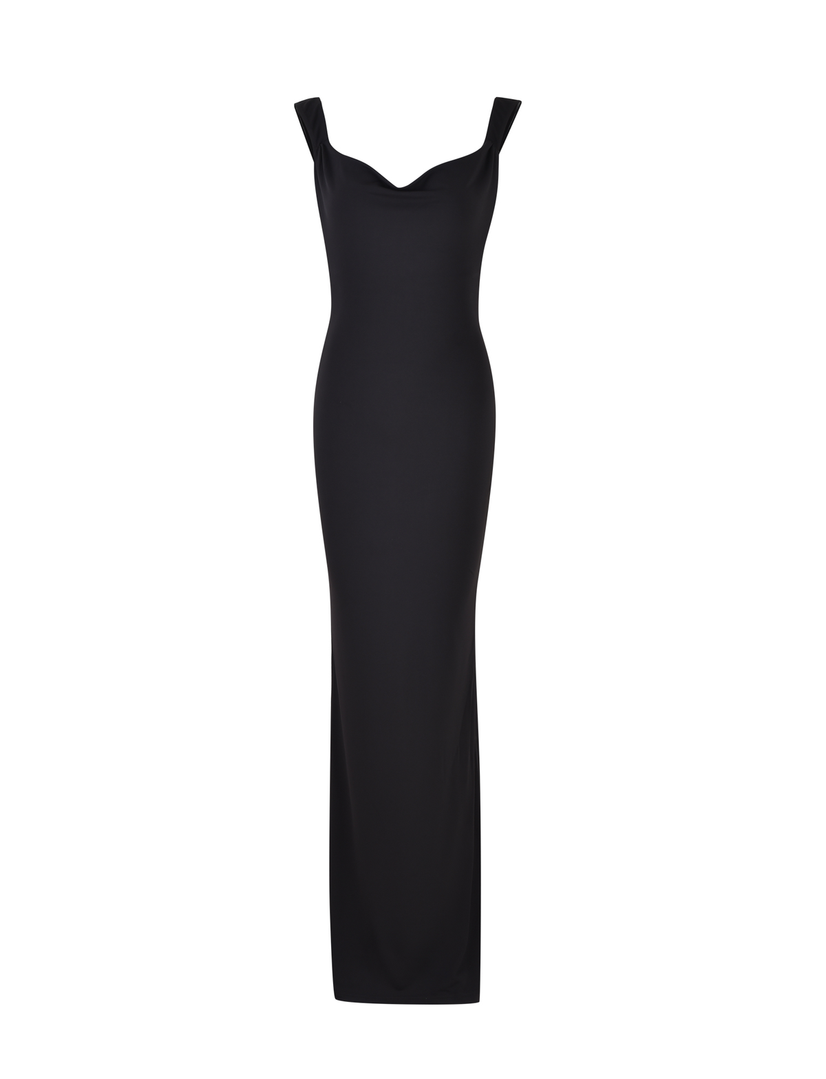 Zita Satin Midi Dress BLACK 6