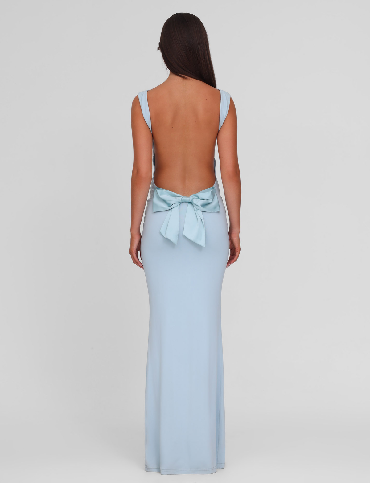 Zita Satin Midi Dress BLUE : BABY BLUE 6