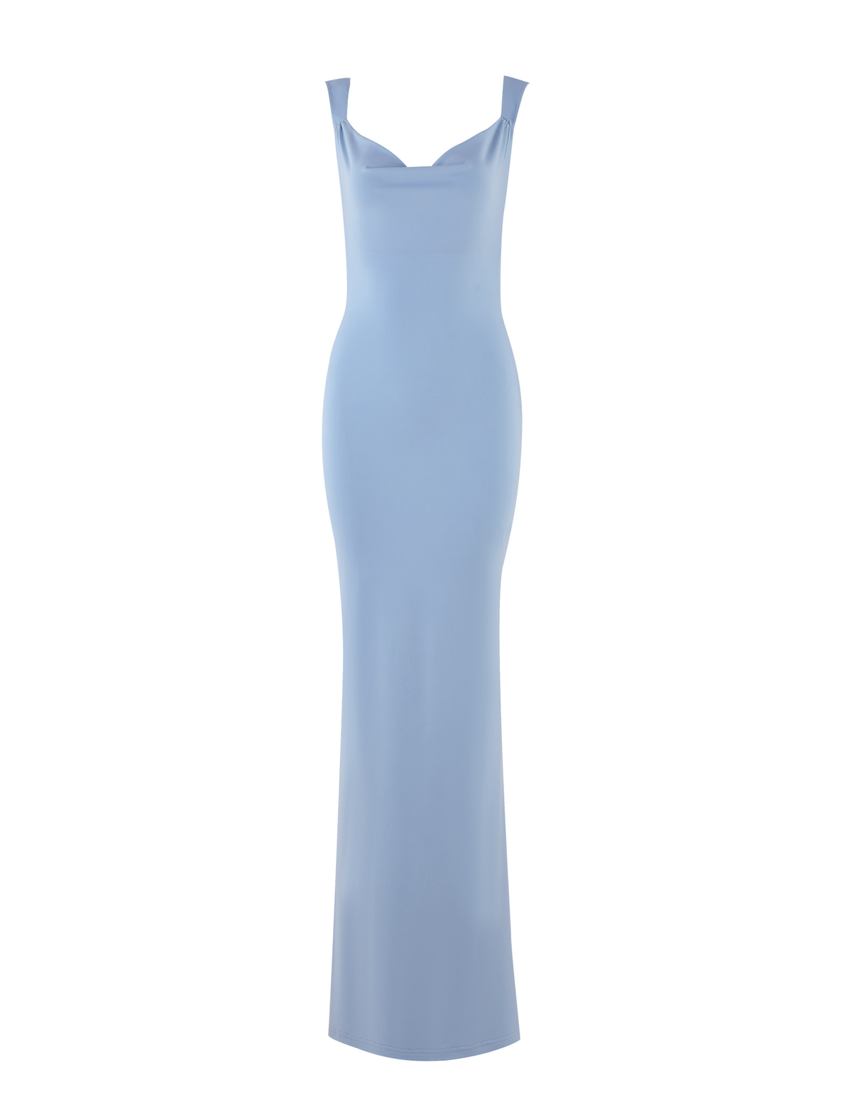 Zita Satin Midi Dress BLUE : BABY BLUE 8