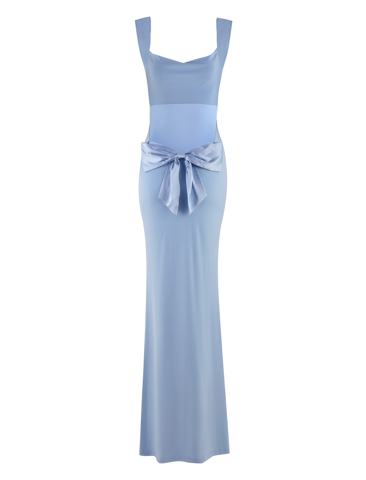 Zita Satin Midi Dress BLUE : BABY BLUE 9