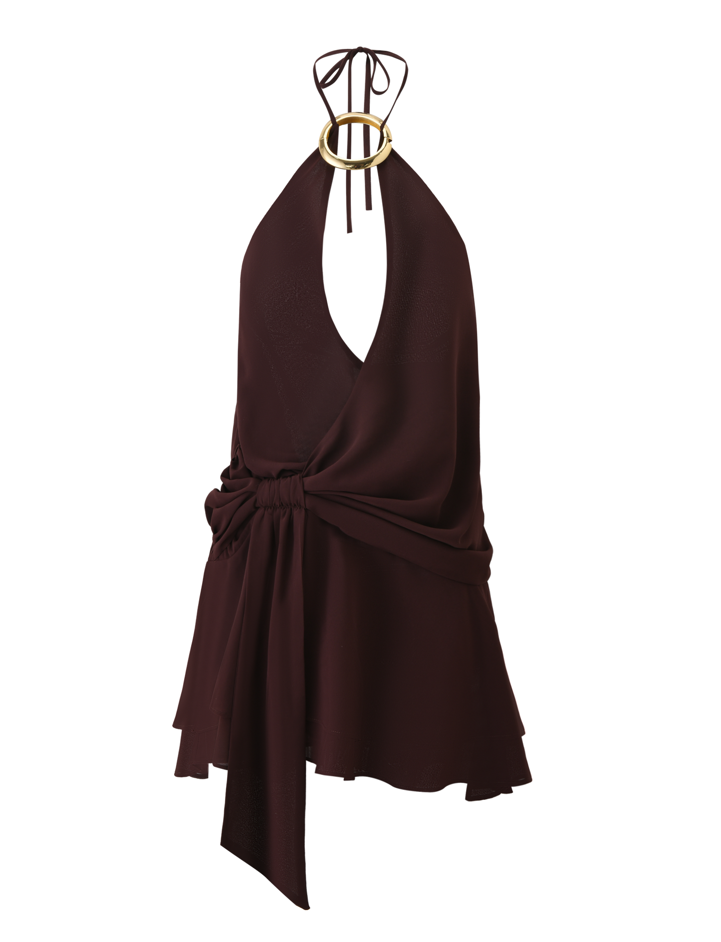 Margot Indigo Mini Dress Brown 10