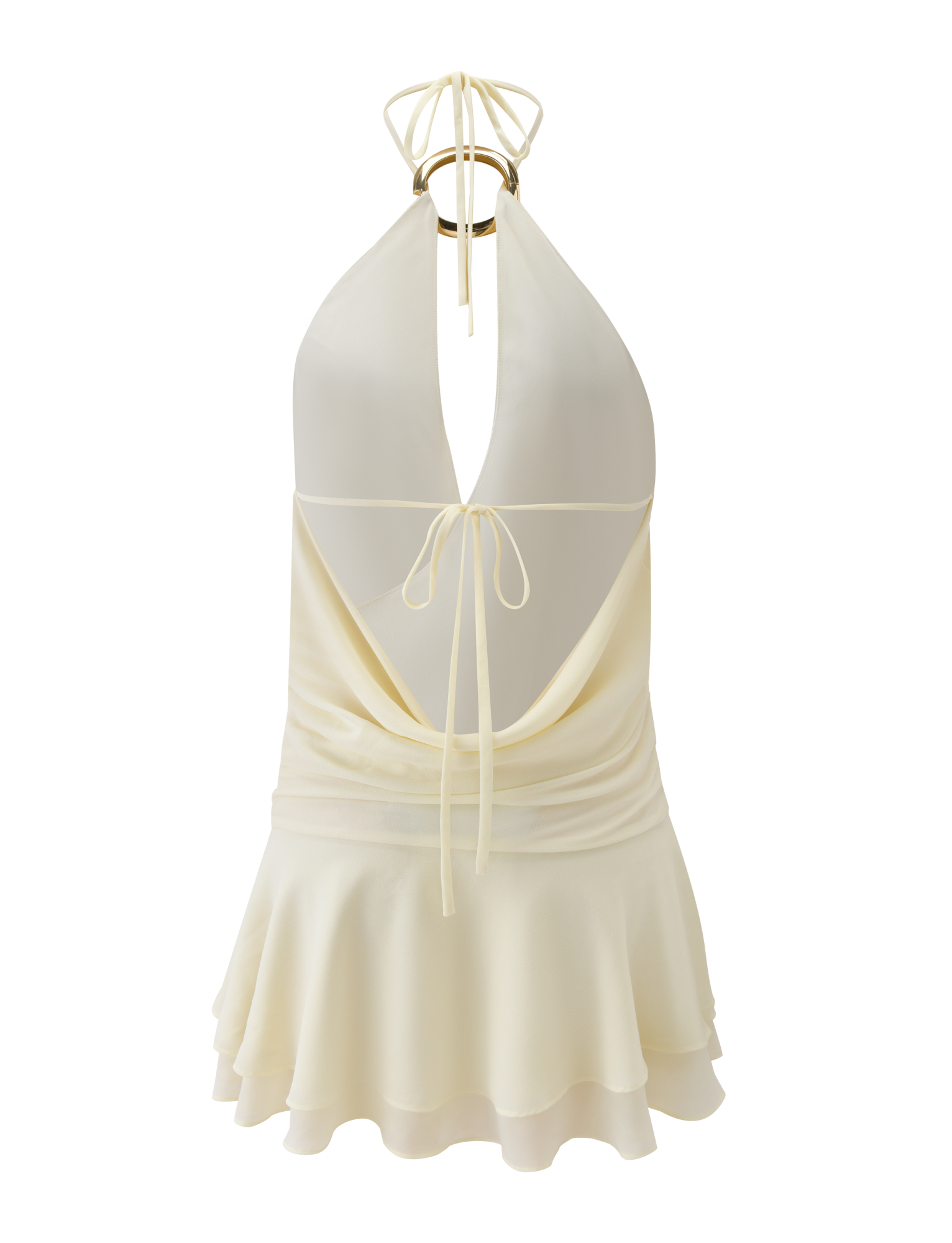 Margot Linen Mini Dress in Ivory Burgundy Romantica 9
