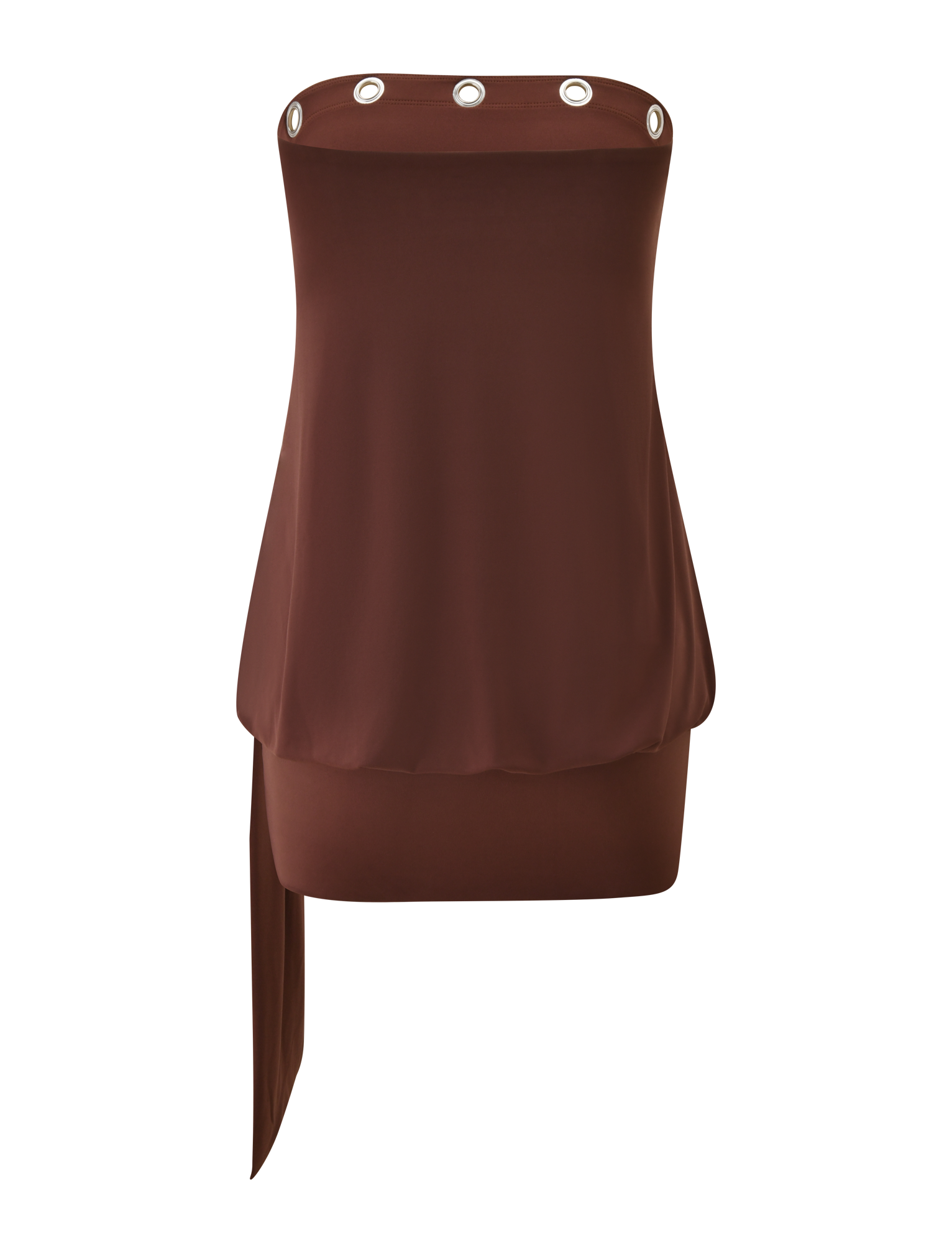 Ravenna Chocolate Silk Dress Butter Yellow 8
