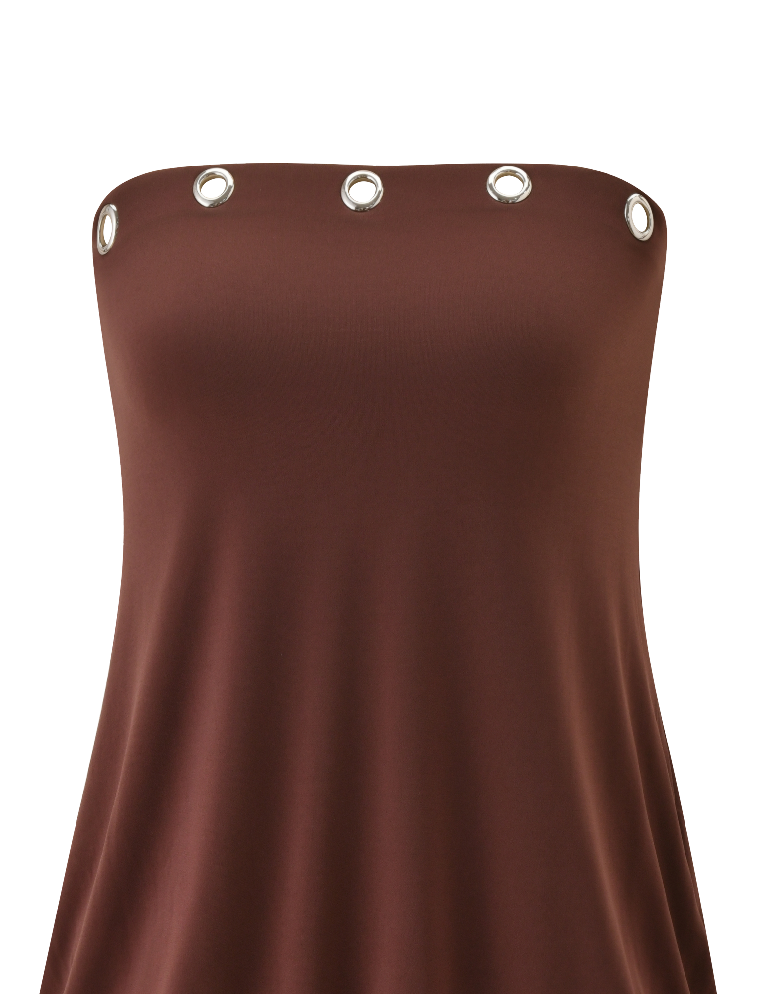 Ravenna Chocolate Silk Dress Milk Chocolate 9
