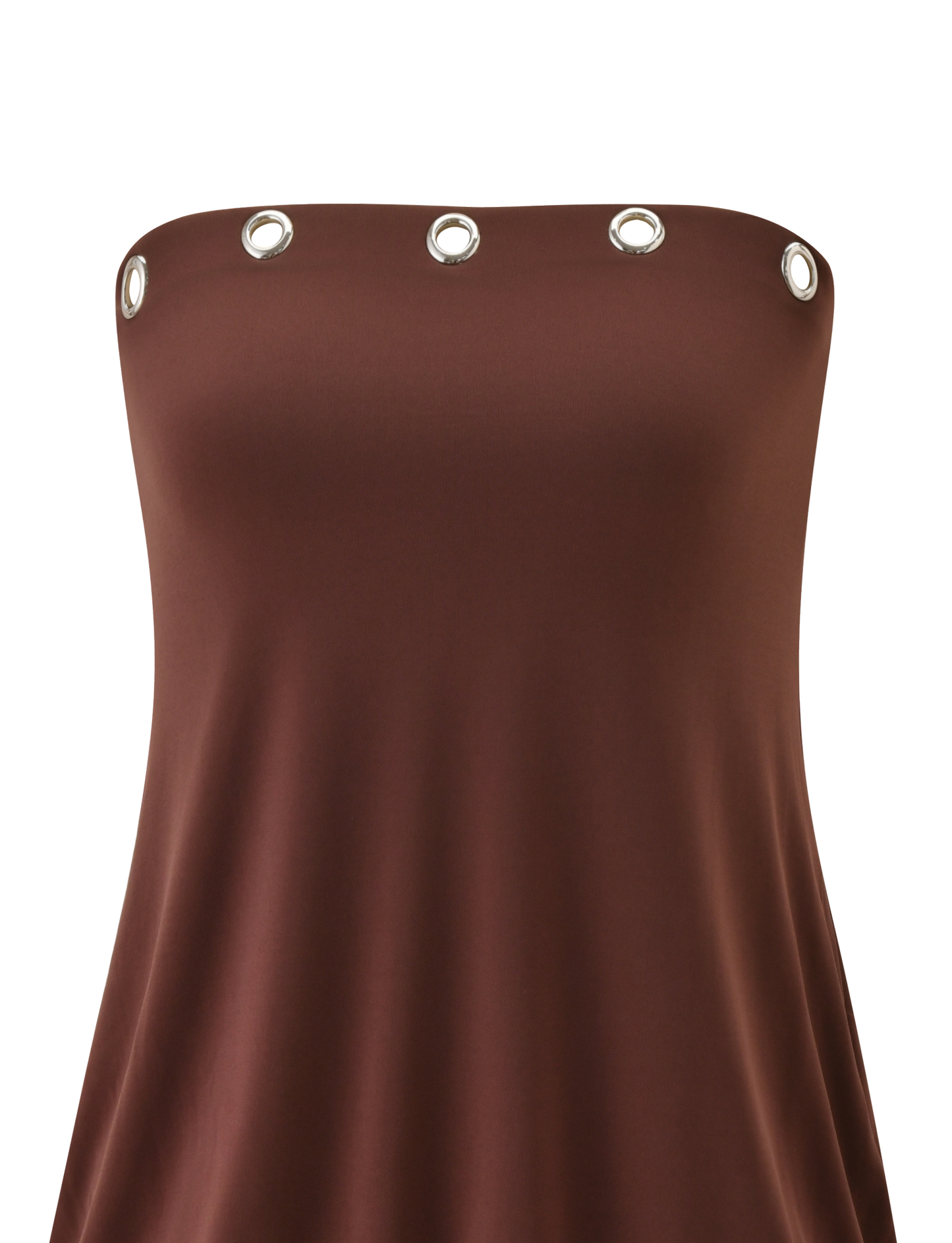 Ravenna Chocolate Silk Dress Cream 9