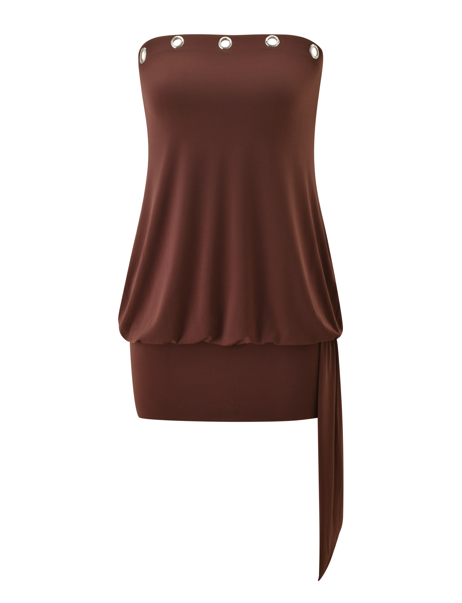 Ravenna Chocolate Silk Dress Butter Yellow 7