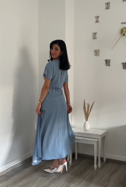 Iris Chiffon A-Line Tea Dress As Photo 1