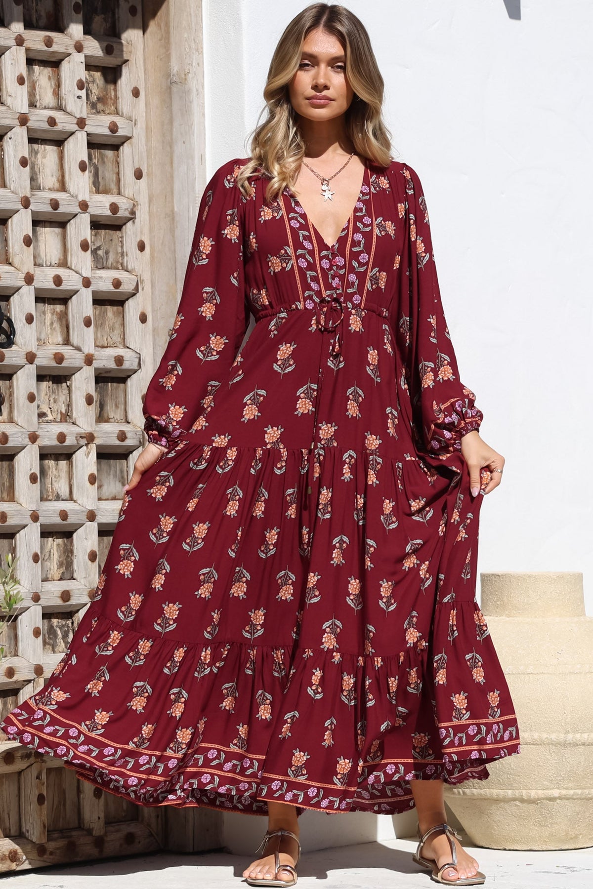 Indiana Lace Maxi Dress Multi 56