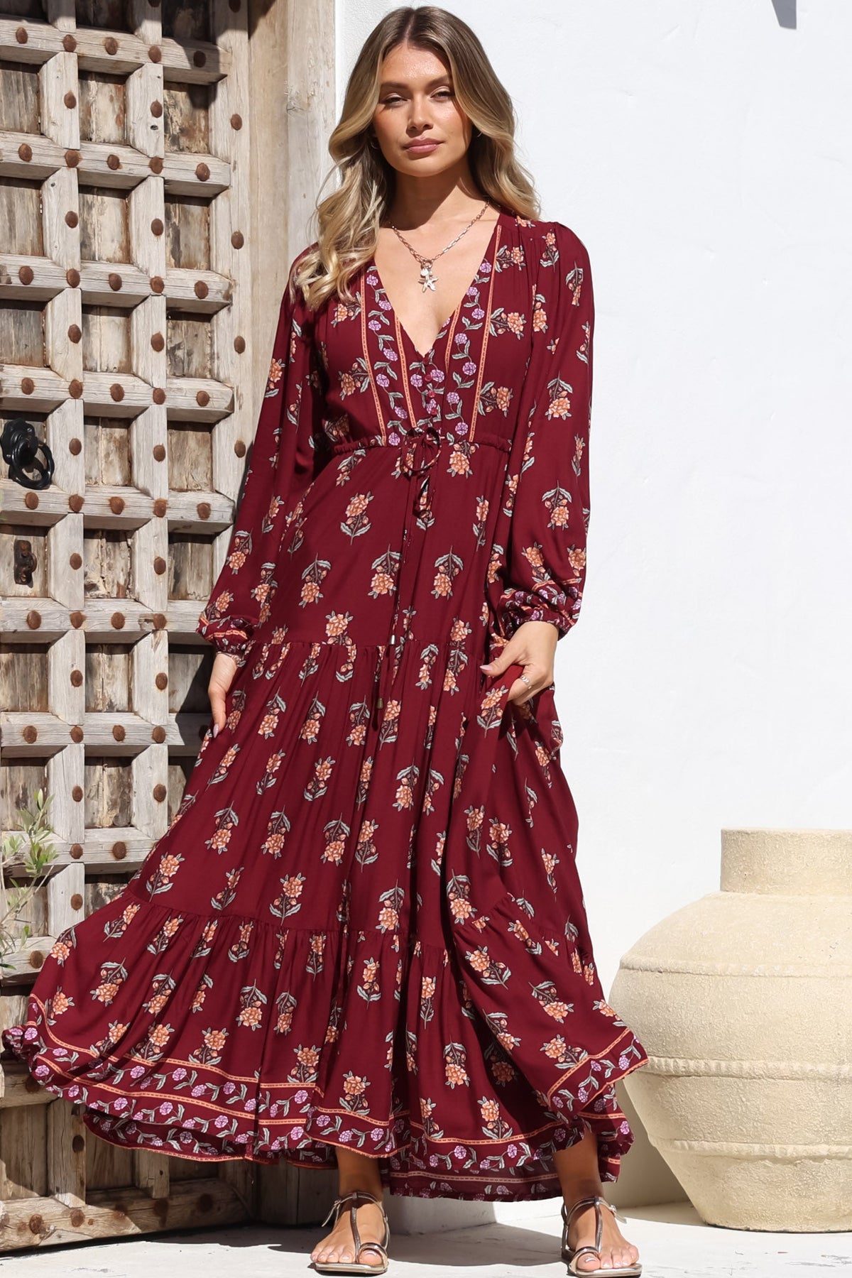 Indiana Lace Maxi Dress Multi 52