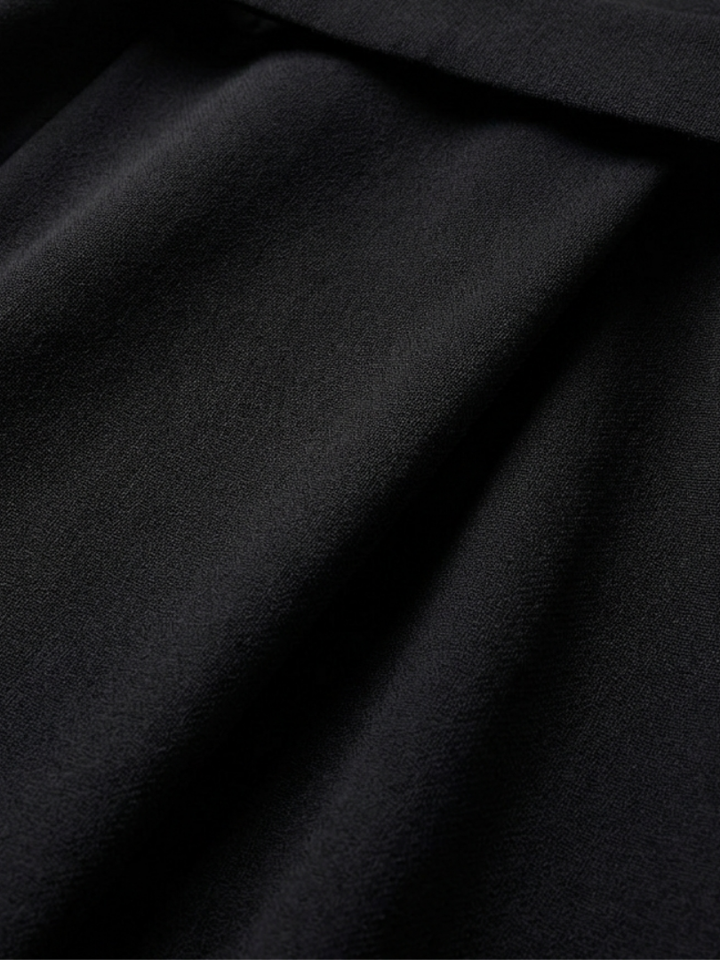 Eira Asymmetrical Midi Dress Black 5