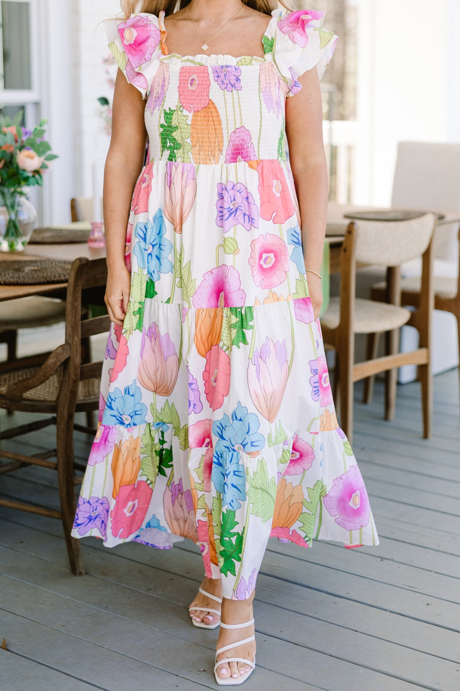 Arabella Wildflower Maxi Dress in Sage 12