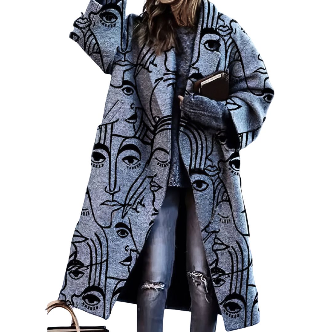 Kiara Oversized Coat Multi 4