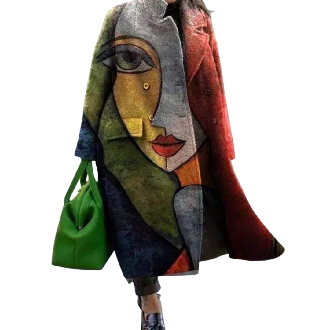 Kiara Oversized Coat Colorful 2