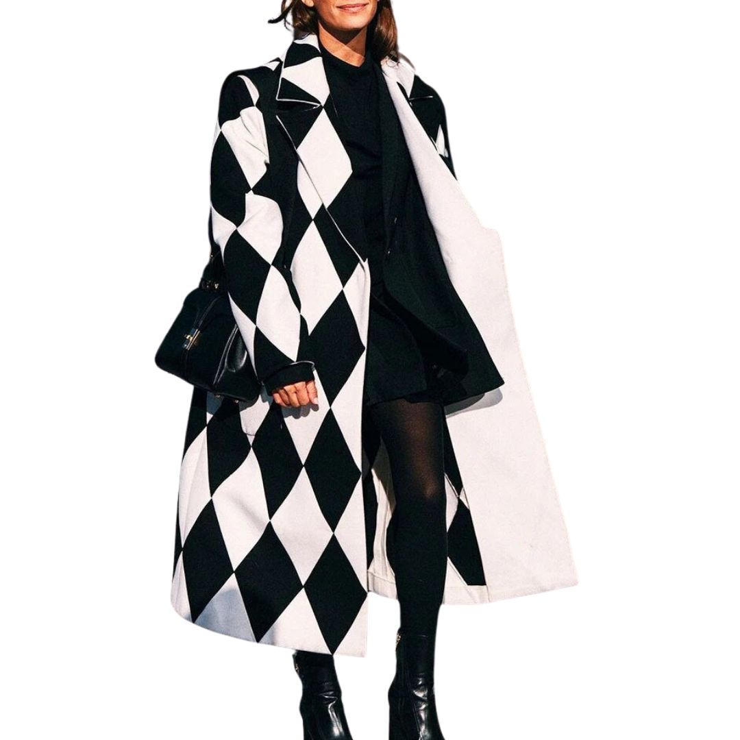 Kiara Oversized Coat Colorful 3