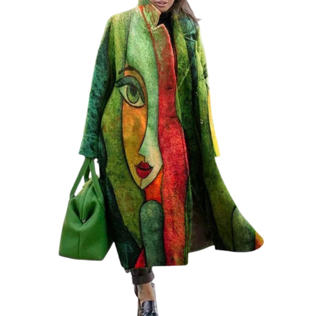 Kiara Oversized Coat Colorful 6