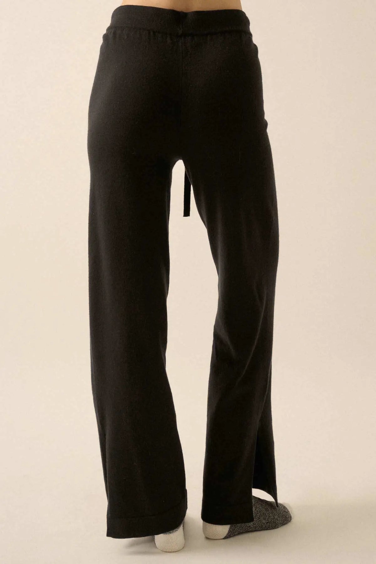 Celeste Brushed Knit Pants Black 6