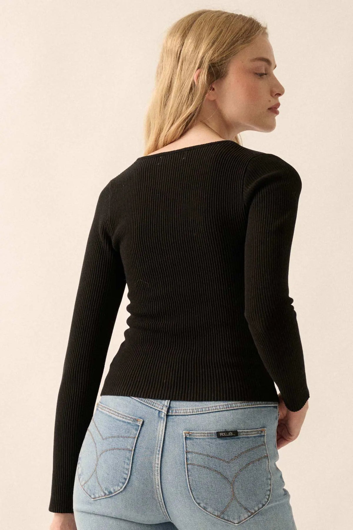 Ophelia Mesh Knit Top Mocha 6