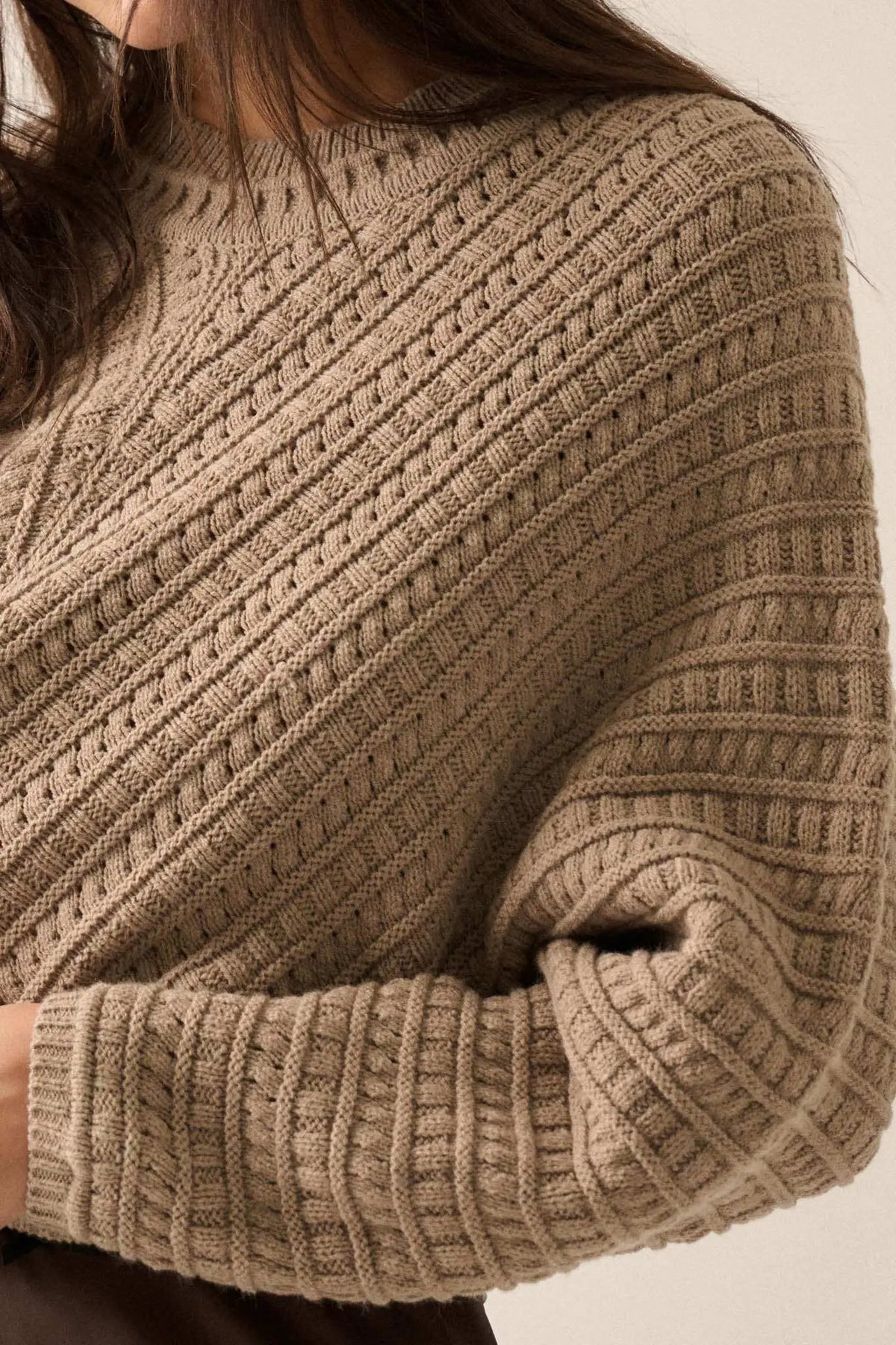 Warm Wishes Cable Knit Sweater Cream 8