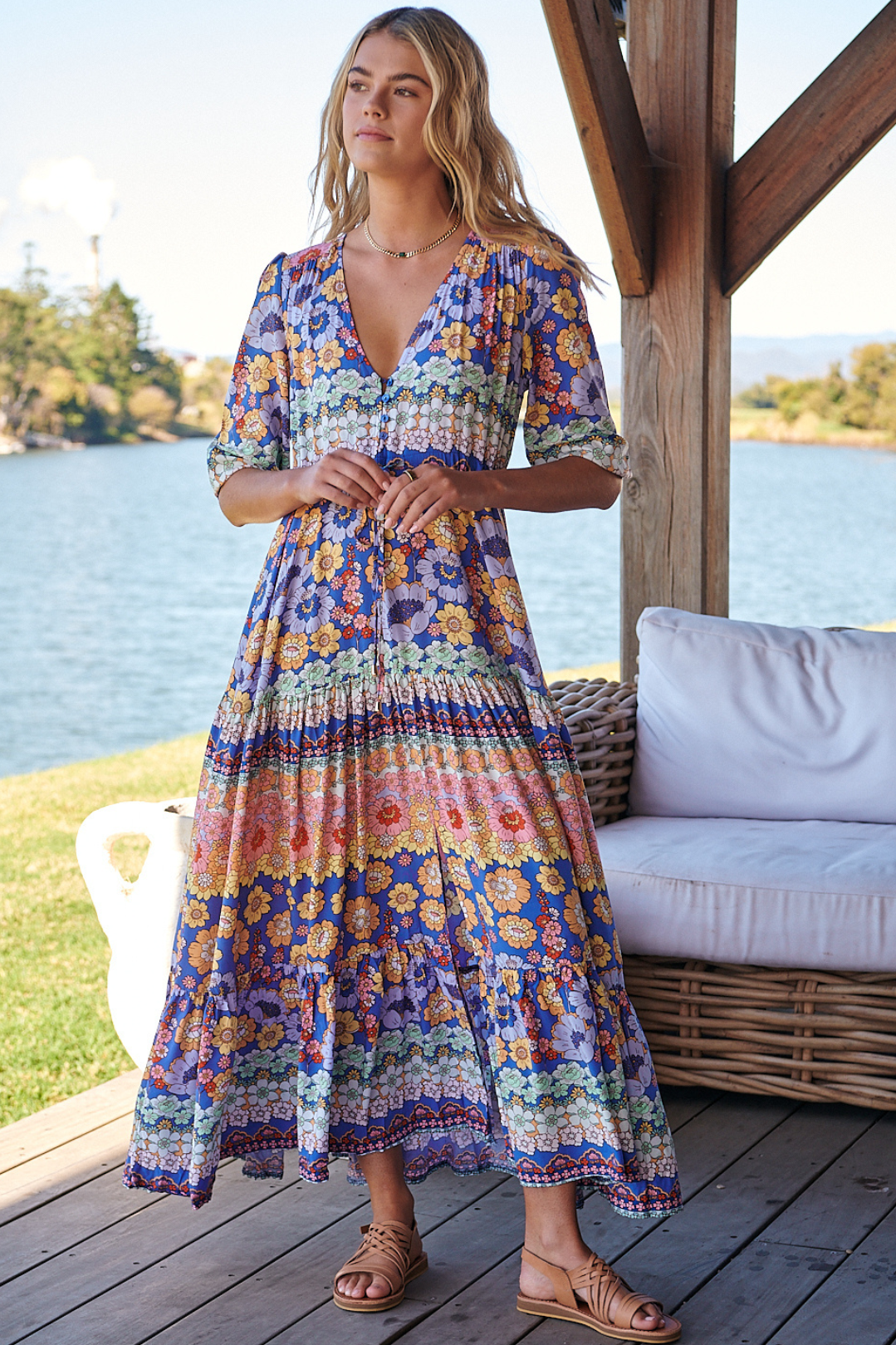 Indiana Lace Maxi Dress Multi 60