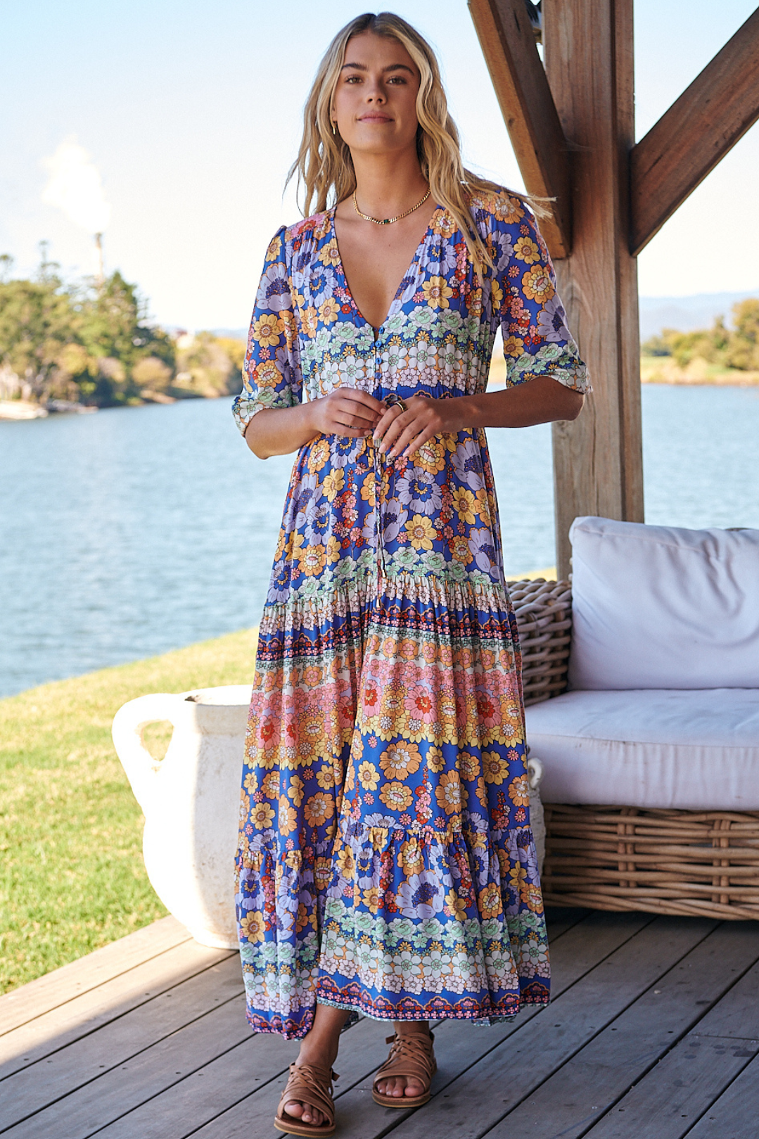 Indiana Lace Maxi Dress Multi 61