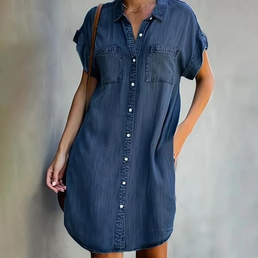 Eleanor Denim Midi Dress Multi 3