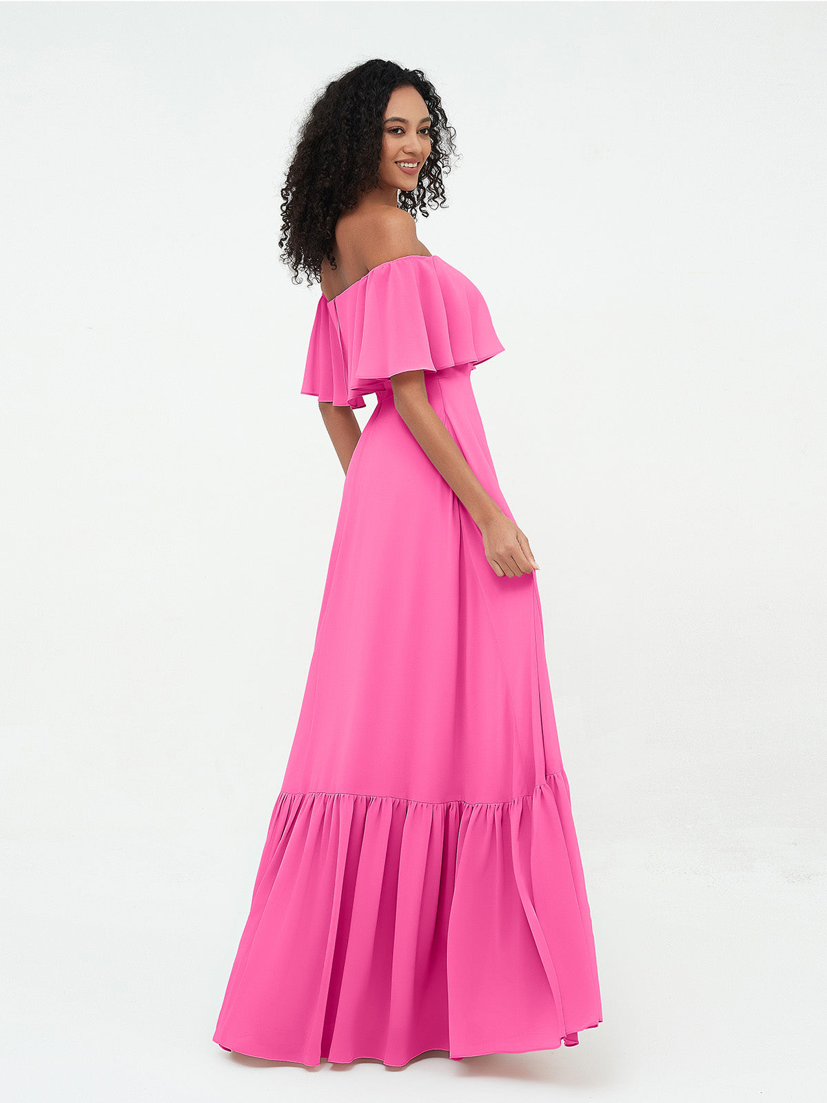 Azalea Chiffon Off-Shoulder Gown Azalea 3